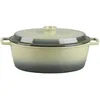 Image de LAGUIOLE CUISSON - Cocotte en fonte ovale 33cm - Masseiron Olivine