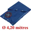 Image de Bâche couverture pour piscine ronde - Ø 420 m - Bleu - 140 gr/m² - Anti-UV
