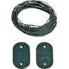 Image de Kit fixation brise-vue - RIBIMEX - PRBVT30VE - 30 pastilles - 4 mètres de fil - Acier galvanisé
