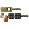 Image de Fiches Banane - REAL CABLE - B6932 - Noir - Contacts Or Multipoints - Canon de Blocage