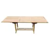 Image de KAJANG - Table de jardin rectangulaire extensible en teck brut 10 personnes