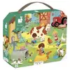 Image de Puzzle Enfant 24 Pièces Janod Une Journée À La Ferme