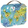 Image de Puzzle Monde 100 Pièces Carton Bleu/vert 50x40 Cm Janod