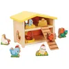 Image de Jouet déveil - Janod - Mon Premier Poulailler - 9 figurines en bois - 12 mois et plus - Jaune