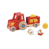 Image de Tracteur Janod Tracteur En Bois 26,5x9,5x12,4 Cm Rouge Bois Fsc