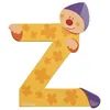 Image de JANOD Lettre décorative Clown Z en bois