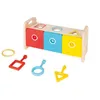 Image de Boîte à Clés & Boîte à Forme pour Bébés et Enfants - Jeu Educatif Premier ge en Bois 2-En-1 - Apprentissage Formes et Couleurs
