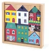 Image de Set de 36 Cubes en Bois Massif - Thème Ville - Idéal Complément Tapis de Voiture - Jouet de Construction - Bois FSCTM - Dès 2 Ans