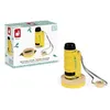 Image de Microscope de poche - JANOD - J06303 - Grossissement 50-250x - Jaune - Support en bois détachable