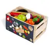 Image de Set Maxi Cuisine Janod Fruits Et Légumes À Découper Bois Multicolore