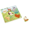 Image de Puzzle tactile Ferme - 5 pcs - JANOD - J07129 - Vert - Dès 18 mois