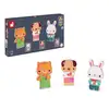 Image de Magnets En Bois Juratoys-janod Jeux 9 Pièces 32x4x18 Cm Orange Bois