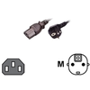 Image de MCL - cable d'alimentation - power CEE 7/7 pour power IEC 60320 C13 - 3 m