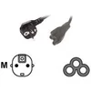 Image de MCL - cable d'alimentation - power CEE 7/7 pour IEC 60320 C5 - 2 m