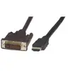 Image de Câble Hdmi Mâle (19 Pts) / Dvi-d Mâle - 2m