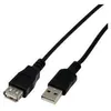 Image de Rallonge USB 2.0 type A - MCL SAMAR - 3 m - Noir