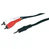 Image de Câble Audio Stéréo 2 X Rca Mâle / Jack 3.5 Mâle - 10m