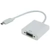 Image de MCL Cable vidéo - 22 cm USB/VGA - Pour Appareil vidéo MacBook TV Ordinateur Projecteur
