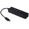 Image de MCL Samar USB3C-125H3/C - adaptateur reseau - USB-C - Gigabit Ethernet x 1 + USB-C 3.0 x 3