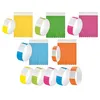 Image de 50 BRACELETS IDENTIFICATION INDÉCHIRABLES 5 COULEURS Multicolore - Accessoire de déguisement bijou fantaisie