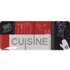 Image de Tapis de cuisine - 50x120 cm - Cuisine - rouge et noir