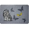 Image de Paillasson flock estampes chat - 40 x 60 cm