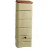 Image de Récupérateur À Eau Mural 300l Beige - Couvercle, Robinet, Fixation Et Kit Chéneau