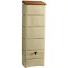 Image de Récupérateur deau mural - Plastique - Beige - Forme oblongue - L60xP34XH180 cm - 300 L - BELLI
