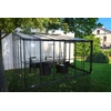 Image de Serre D'hiver Verre - 12 M2 Grise Adossable