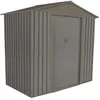 Image de Abri de jardin métal aspect bois vieilli 64 - 2 43 m² - Chalet et Jardin