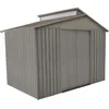 Image de CHALET & JARDIN Abri en métal imitation bois vieilli - 93x63m