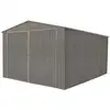 Image de Garage Métal - Aspect Bois Vieilli - 17,47 M²- Gris
