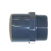 Image de Embout PVC pression - SORODIST - Fileté B - Mâle à coller/visser - Diamètre 20/25 - Filetage 15/21