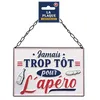 Image de Plaque murale - 10 - 31455 - Métal - 20 x 14 cm - À suspendre