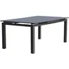 Image de Table de jardin rectangulaire extensible - Gris anthracite - Aluminium - 10 personnes - 180/240 x 100 cm - MIAMI - DCB GARDEN