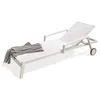 Image de Bain de soleil multi-positions IBIZA en aluminium et textilène - BLANC