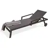 Image de Bain De Soleil Multi-positions "ibiza" 210cm Gris Anthracite