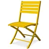 Image de Chaise de jardin pliante en aluminium - Jaune moutarde - MARIUS