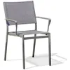 Image de Fauteuil de jardin empilable STOCKHOLM en textilène et aluminium - GRIS ANTHRACITE