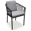 Image de Fauteuil De Jardin Empilable "pilat" 76cm Gris Anthracite