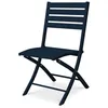 Image de Chaise de jardin pliante en aluminium - Bleu marine - MARIUS