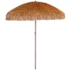Image de Parasol De Plage À Franges "hawai" 200cm Marron