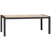 Image de Table De Jardin En Céramique "venise" 195cm Gris Anthracite