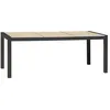Image de Table de jardin 6/8 places en aluminium avec plateau céramique - Gris anthracite - VENISE
