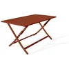 Image de Table de jardin pliante en aluminium - Terracotta - MARIUS