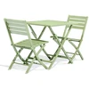 Image de Ensemble Table De Jardin Pliante & 2 Chaises "marius" 70cm Vert Lagune