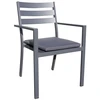 Image de Fauteuil De Jardin Empilable "pelosa" 85cm Gris Anthracite