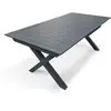 Image de Table De Jardin - Gris Anthracite - Aluminium - 10 Places - 180/240 X 100 Cm - Floride