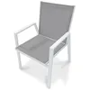 Image de Fauteuil de jardin empilable en aluminium - Blanc - FLORIDE