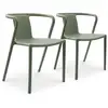 Image de Lot Composé De 2 Fauteuils De Jardin - City Garden - Diego-ft - Olive - Empilables